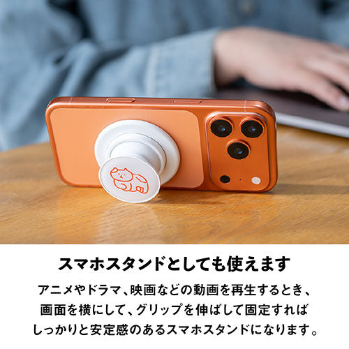 Griptok Magsafe対応スマホグリップ グリップトック マグセーフで着脱自在 スタンド サークル/ねこ 33GPCCEPWHCC18