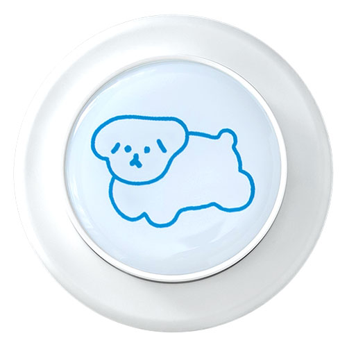 Griptok Magsafe対応スマホグリップ グリップトック マグセーフで着脱自在 スタンド サークル/いぬ 33GPCCEPWHCC19