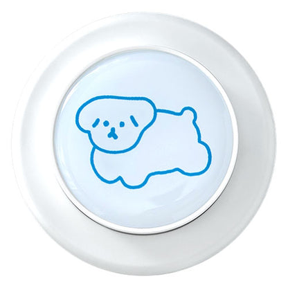 Griptok Magsafe対応スマホグリップ グリップトック マグセーフで着脱自在 スタンド サークル/いぬ 33GPCCEPWHCC19