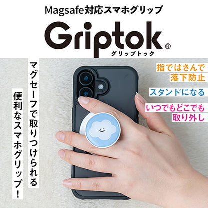 Griptok Magsafe対応スマホグリップ グリップトック マグセーフで着脱自在 スタンド サークル/くも 33GPCCEPWHCC20