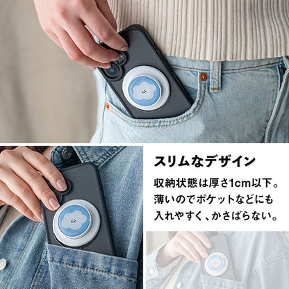 Griptok Magsafe対応スマホグリップ グリップトック マグセーフで着脱自在 スタンド サークル/くも 33GPCCEPWHCC20