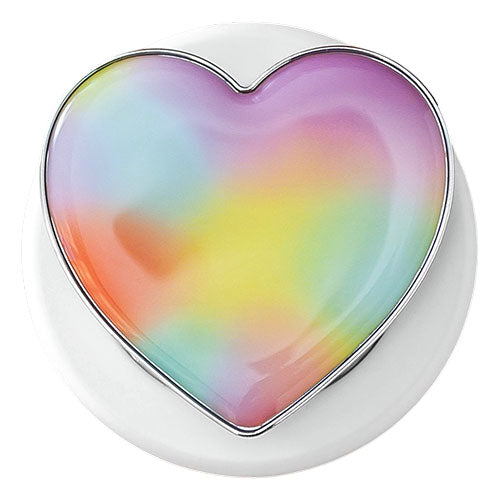 Griptok Magsafe対応スマホグリップ グリップトック マグセーフで着脱自在 スタンド ハート/レインボー 2506GPTHH0128