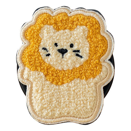 Griptok Magsafe対応スマホグリップ グリップトック マグセーフで着脱自在 スタンド 刺繍タイプ ライオン(ハグ) 2506BCGRB24BC