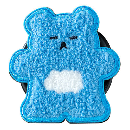 Griptok Magsafe対応スマホグリップ グリップトック マグセーフで着脱自在 スタンド 刺繍タイプ クマ(くも) 2506BCGRB33BC